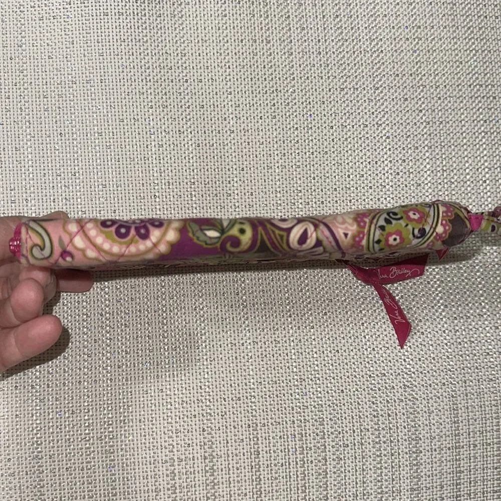 Vera Bradley Fuchsia Green Purple Paisley Wristlet Wallet - Picture 4 of 12